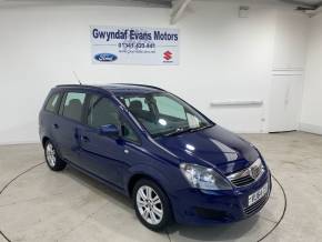 VAUXHALL ZAFIRA 2014 (64) at Gwyndaf Evans Dolgellau