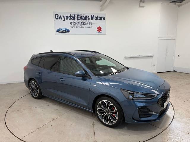 Ford Focus 1.0 EcoBoost Hybrid mHEV 155 ST-Line X 5dr Auto Estate Petrol Blue