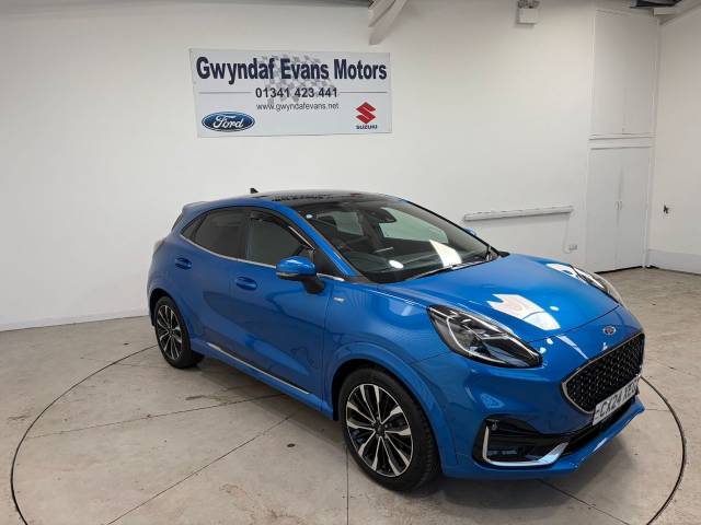 Ford Puma 1.0 EcoBoost Hybr mHEV 155 ST-Line Vignale 5dr DCT Hatchback Petrol Blue
