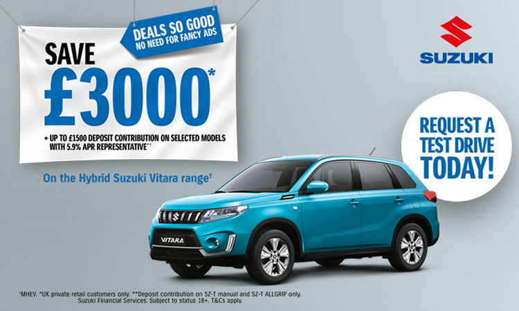 SAVE AN EXTRA £3,000 on the SUZUKI VITARA