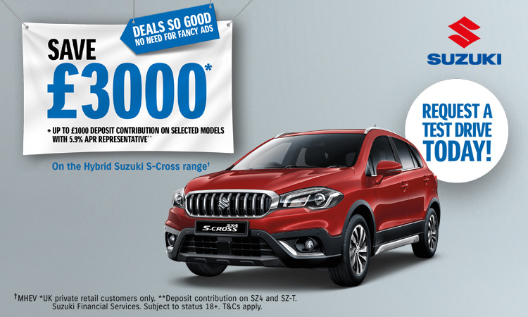 SAVE AN EXTRA £3,000 on the SUZUKI S-CROSS